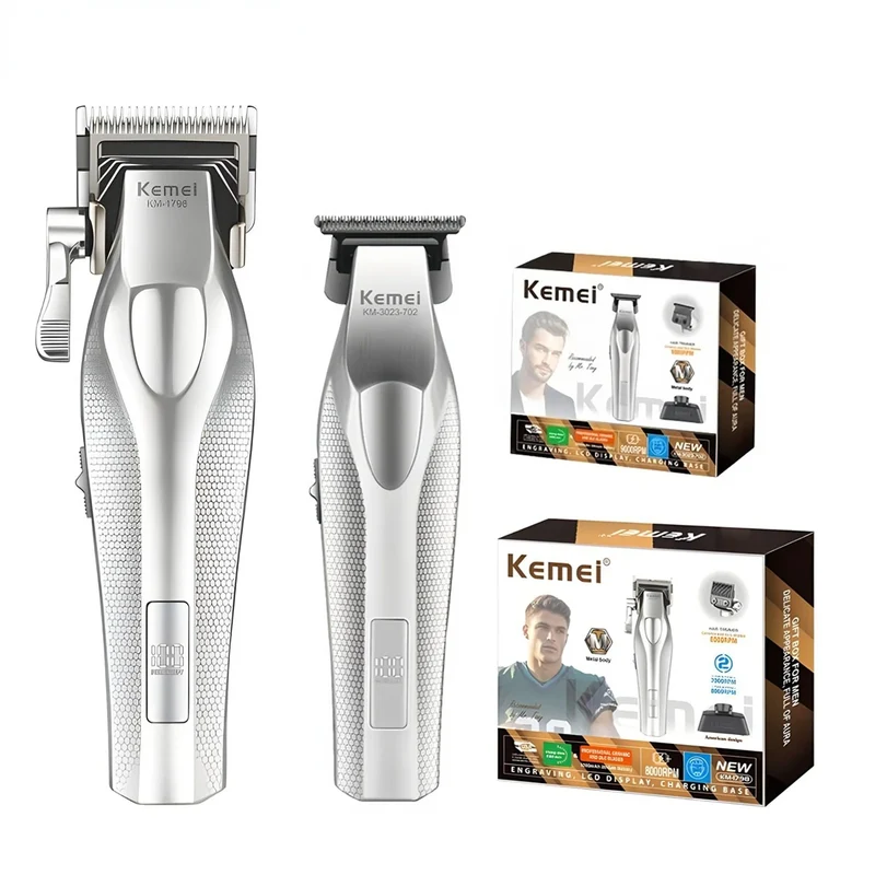 Kemei KM-3023 Professional Hair Clipper – 0mm Rechargeable Trimmer