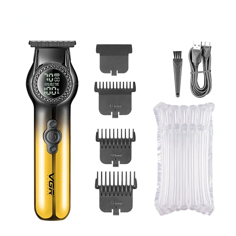 VGR V-990 Professional Hair Clipper – Gold & Black, With or Without Box