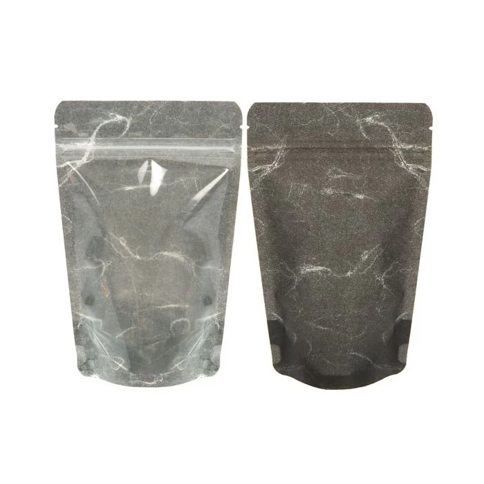 Stå upp påsar Rispapper Transparent/Svart 11,9x7,6x18,4cm | 114 gram (100 st) [ZBGR46BC]