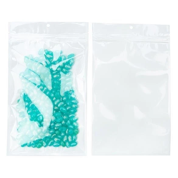 Blixtlåspåsar Transparent/Vit 15,2x23,5cm (100 st) [HZB7CW]