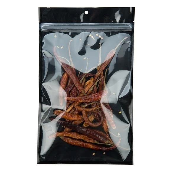 Blixtlåspåsar Transparent/Svart 15,2x23,5cm (100 st) [HZB7CB]