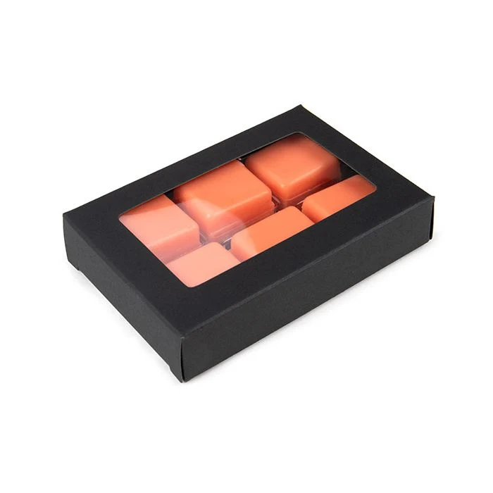 Svart Kraft Artisan Candy Box Set, fyrkantig insats 7x2.1x10.3 cm (25 st) [CNDY274B]