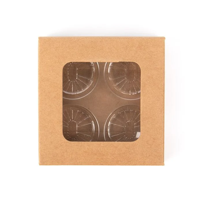 Kraft Artisan Candy Box Set, rund insats 7x2.1x6.8 cm (25 st) [CNDYR277]