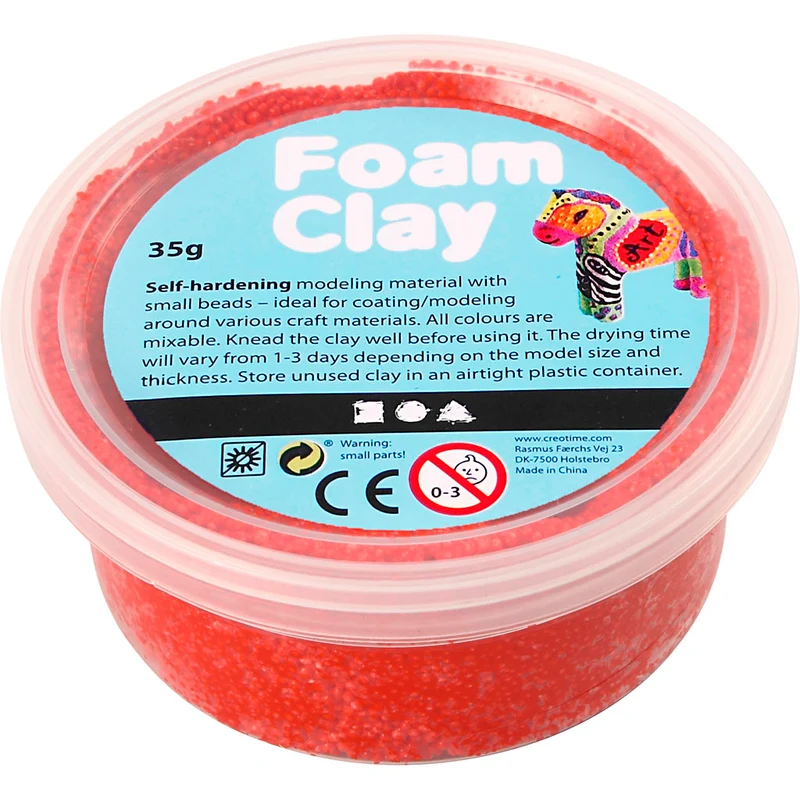 Foam Clay®, red, 35 g/ 1 tub [HOB78923]
