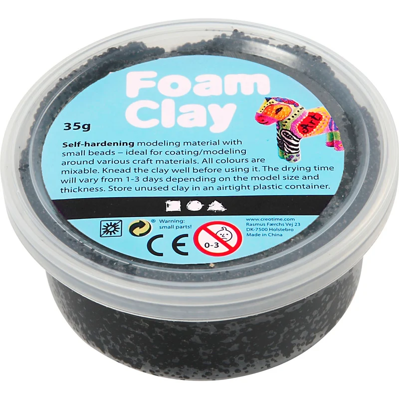 Foam Clay®, black, 35 g/ 1 tub [HOB78920]