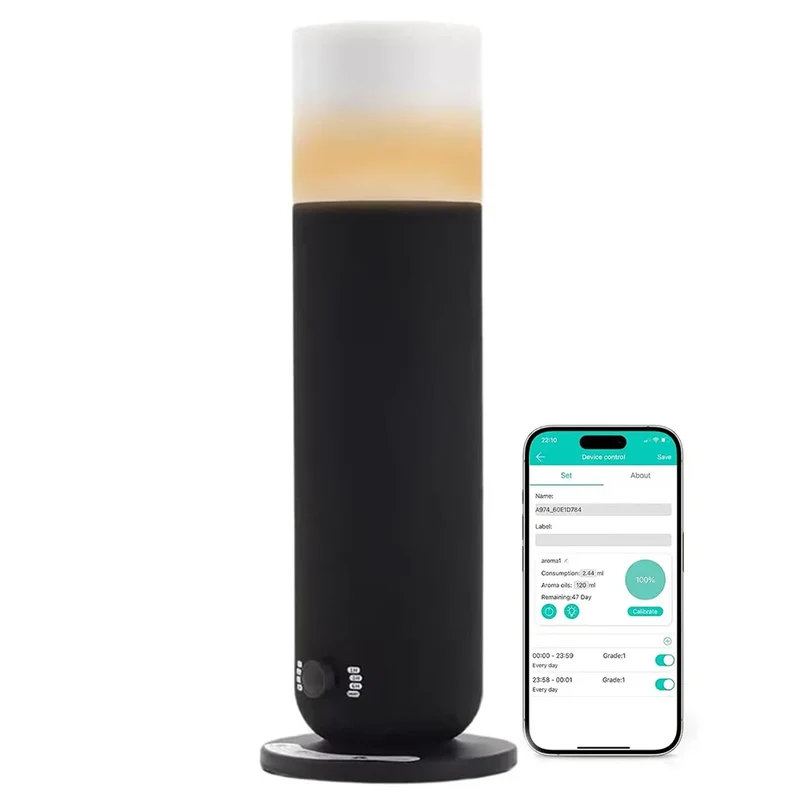 NAMSTE 120ml Tower Scent Diffuser | Bluetooth Control | Electric Fragrance Machine | Home & Hotel | EU Plug