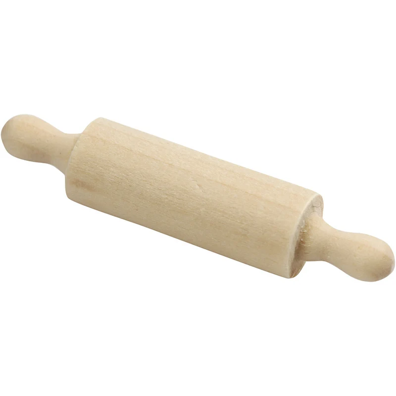 Mini Rolling Pins, L: 45 mm, D: 10 mm, 5 pc/ 1 pack [HOB564621]