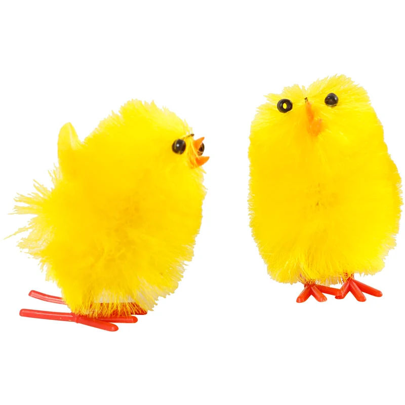 Easter Chicks, yellow, H: 30 mm, 12 pc/ 1 pack [HOB51653]