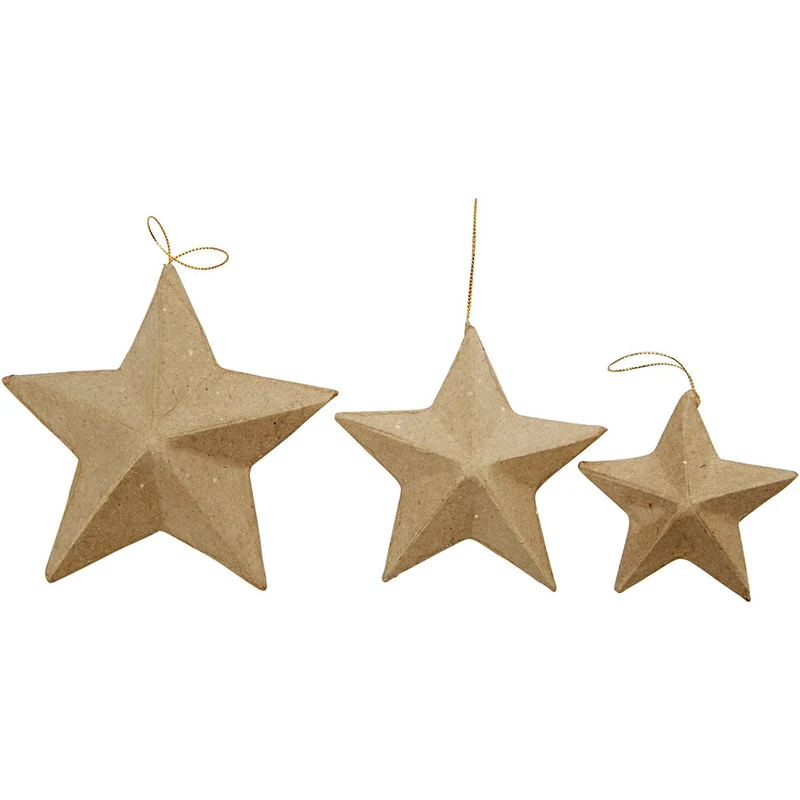 Stars, D: 7,5+10+12,5 cm, 6 pc/ 1 pack [HOB510403]
