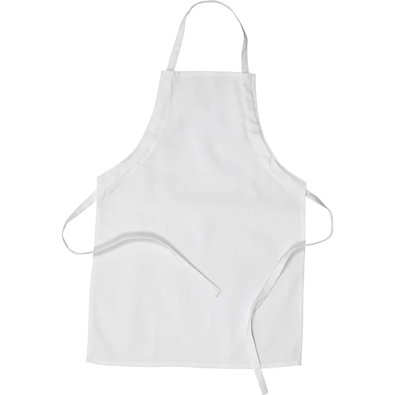 Apron, size 43x61 cm, 210 g/m2, white, 1pc [HOB445920]
