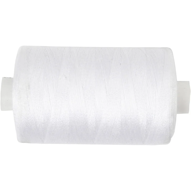 Sewing Thread, L: 1000 , white, polyester, 915m [HOB41218]