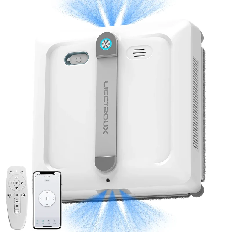 Liectroux S9 2026 Robot Window Vacuum Cleaner – Auto Water Spray, APP Control
