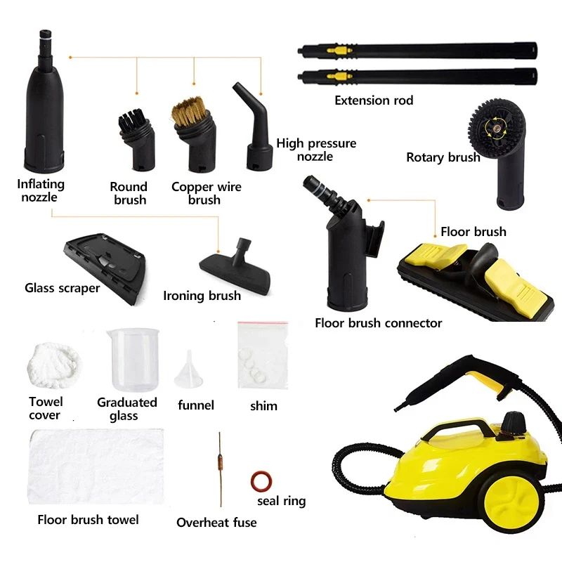 DIVEDEER Handheld Steam Cleaner 220V EU – High Temperature Sterilization