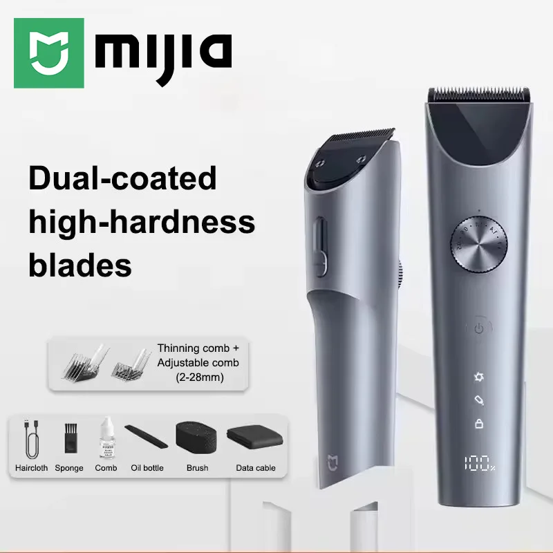 Xiaomi Mijia Wireless Hair Clipper – Titanium Alloy Blade, Men & Kids
