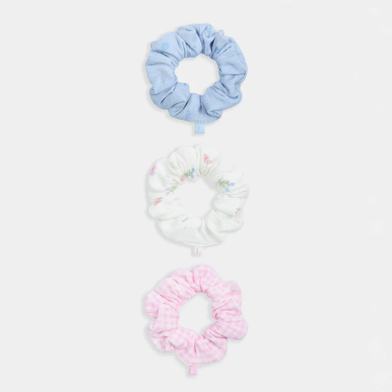 Tryckta Scrunchies (3-pack) - Multi
