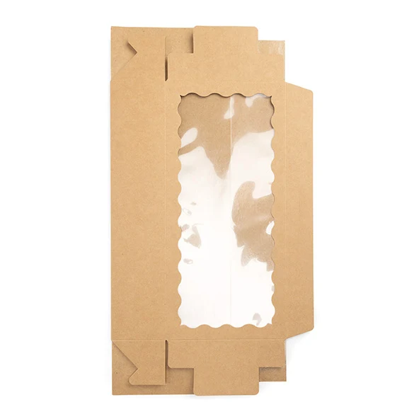 Kraftlådor med Vågigt Fönster 30x6,5x14cm (25 st) [WKRG125]