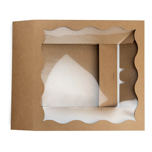 Kraftlådor med Vågigt Fönster 30,5x6,4x30,5cm (25 st) [WKRG122]