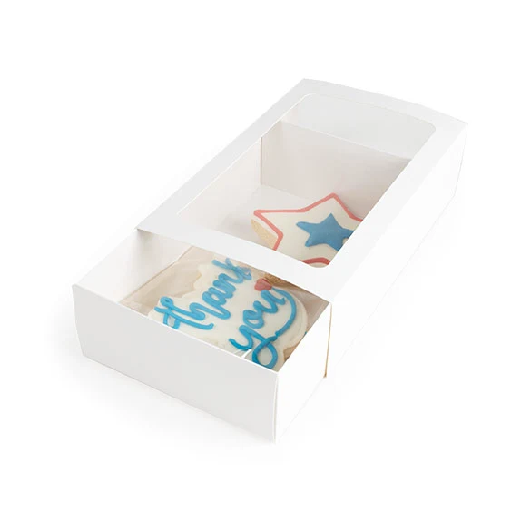 Tvådelade Papperslådor Vit 21x12,7x5,7cm (25 st) [MBS10W]