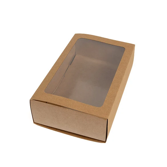 Tvådelade Papperslådor Kraft 21x12,7x5,7cm (25 st) [MBS10K]