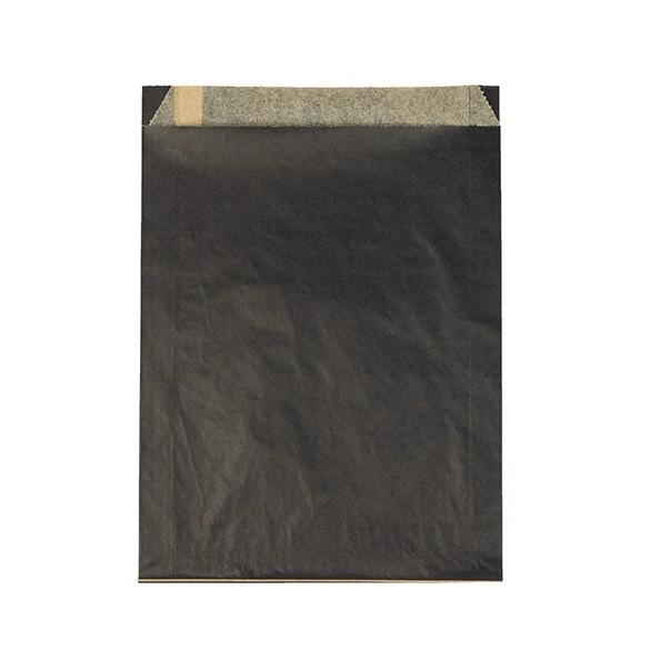 Fettresistenta Papperspåsar Svart 17,1x2,7x22,9cm (100 st) [GPB6B]