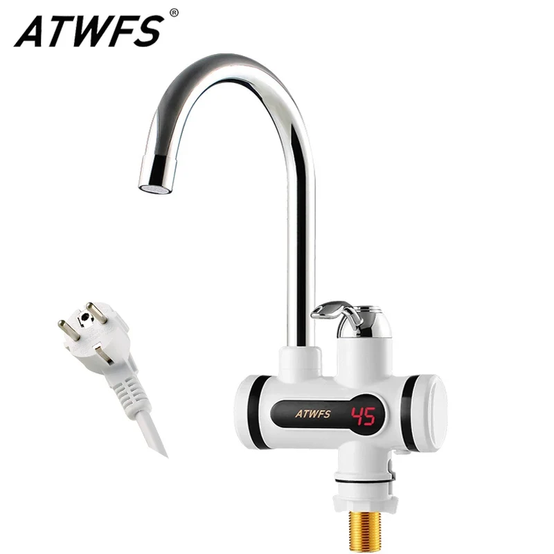 ATWFS Instant Hot Water Faucet | Tankless Electric Kitchen Water Heater | 220-240V