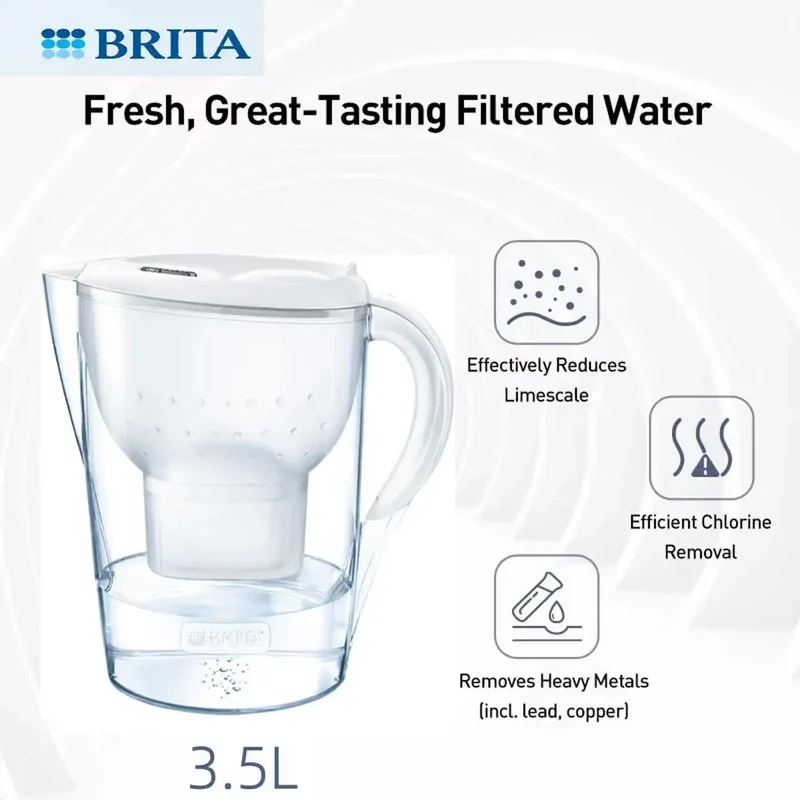 BRITA Marella Ocean Water Filter Jug 3.5L – with Filter Cartridge