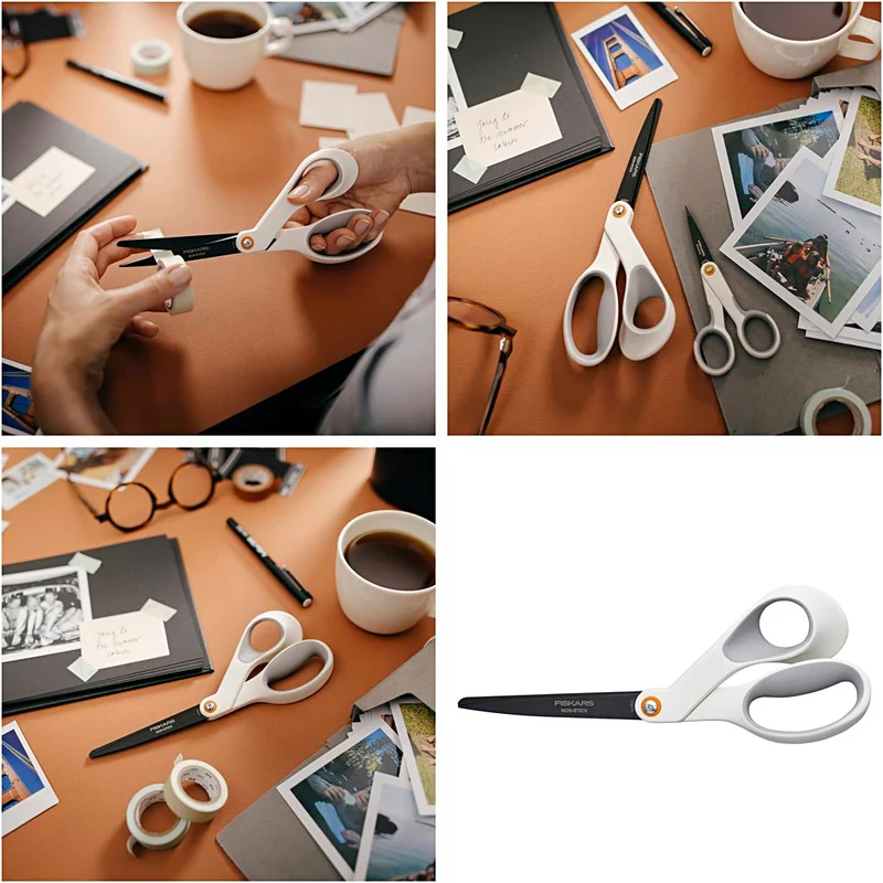 Fiskars Non-Stick Universalsax, L: 21 cm, höger, 1 st. [HOB-9997]