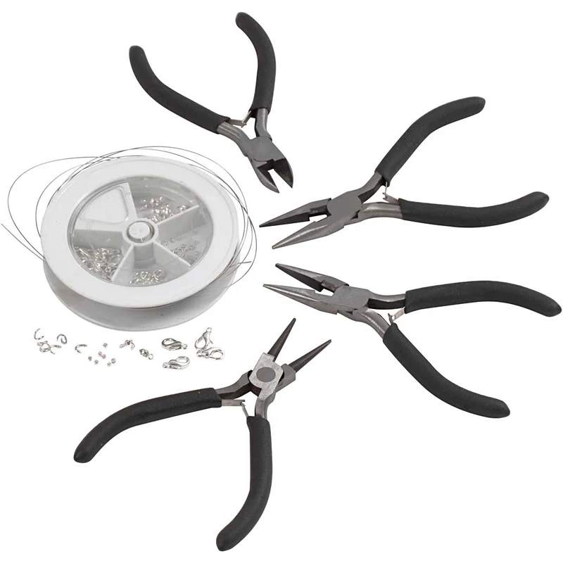 Smyckestartset med Verktyg, försilvrad, 1 set [HOB-99128]