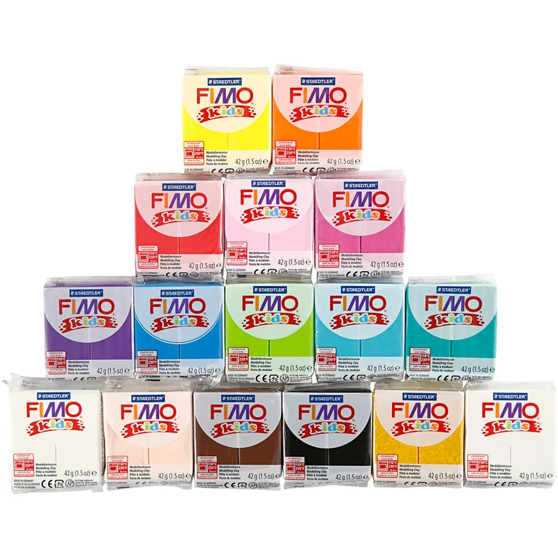 FIMO® Kids Clay, 32x42 g/ 1 förp. [HOB-98205]