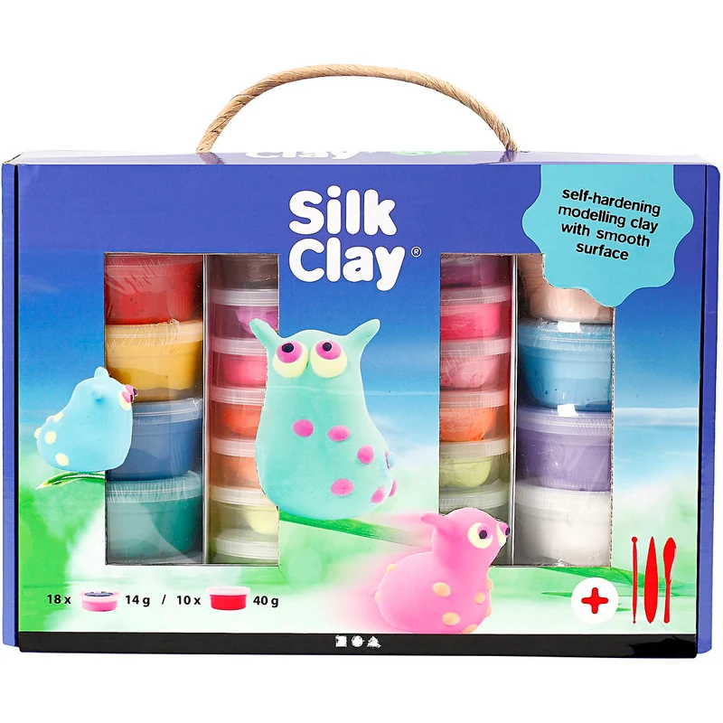 Silk Clay® Presentask, mixade färger, 1 set [HOB-98110]