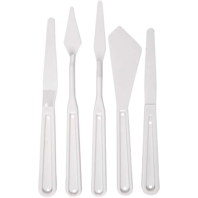 Spatlar, L: 17-20 cm, B: 13-33 mm, vit, 5 st./ 1 förp. [HOB-95222]