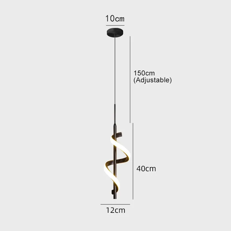 Spiral Minimal Ambient LED Wall Lamp