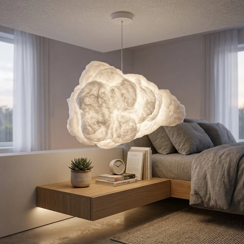Fluffy Cloud Pendant LED Lamp