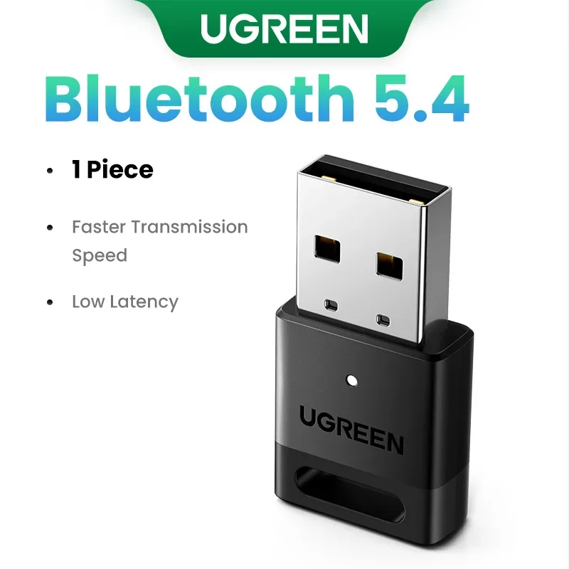 UGREEN USB Bluetooth Adapter 6.0 / 5.4 | Dongle for PC, Keyboard, Mouse, Headphones