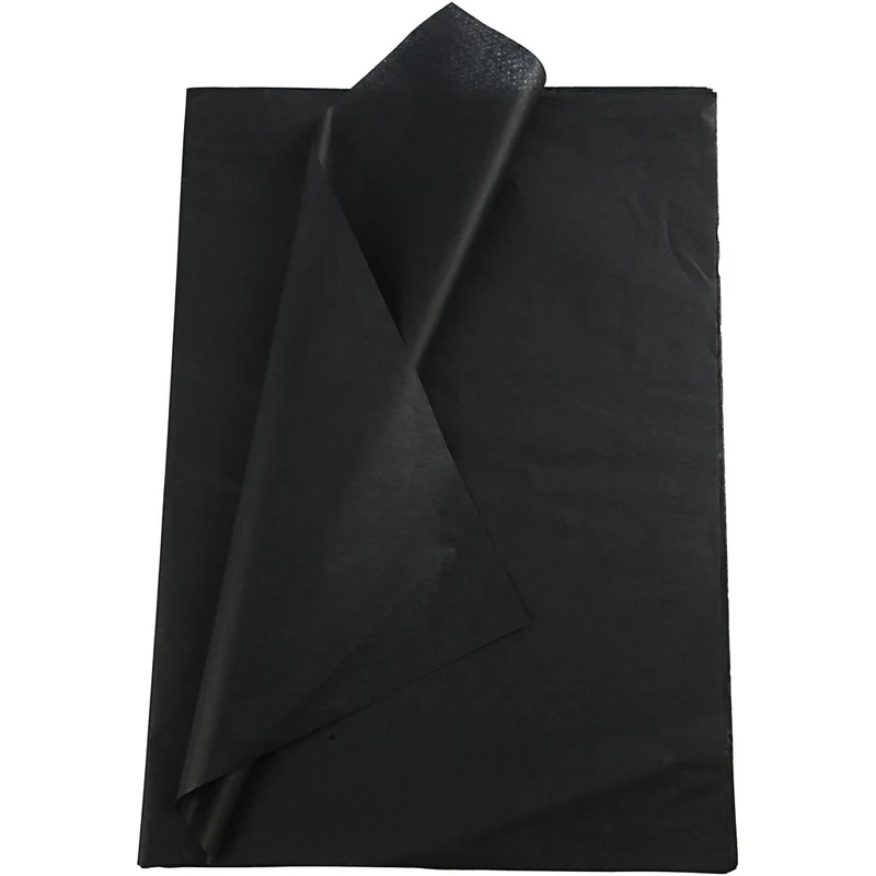 Tissue Paper, sheet 50x70 cm, 14 g, black, 25sheets [HOB20869]
