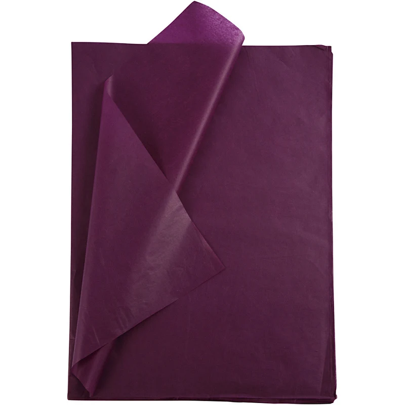 Tissue Paper, sheet 50x70 cm, 14 g, burgundy, 25sheets [HOB20865]
