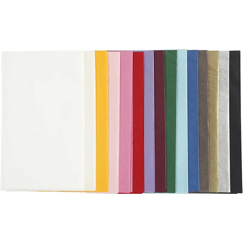 Tissue Paper, sheet 50x70 cm, 14 g, asstd colours, 30sheets [HOB20092]