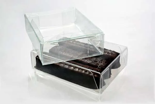 Plastic Gift Boxes for Chocolates 7x3.7x10.5cm with Insert (100 pieces) [CNDY229]