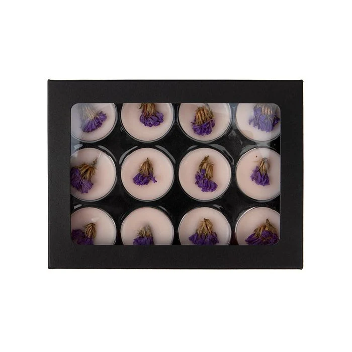 Svart Kraft Artisan Candy Box Set, rund insats 10.2x2.1x13.8 cm (25 st) [CNDYR270B]