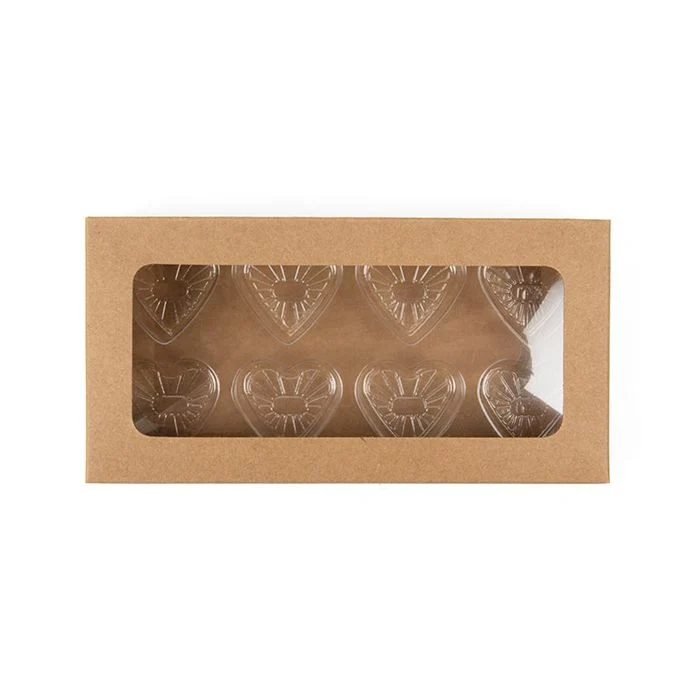 Kraft Artisan godislåda, hjärtinsats 7x2.1x13.8 cm (25 st) [CNDYH273]