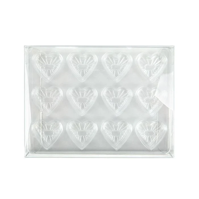 Klart Artisan Candy Box Set, Hjärtinsats 10.2x2.1x13.8 cm (25 st) [CNDYH270]