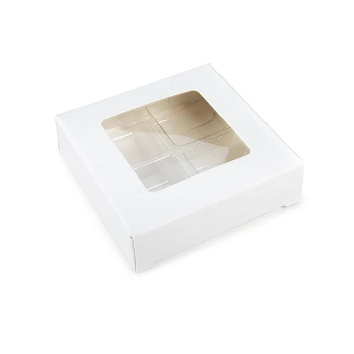 Vit Kraft Artisan Candy Box Set, Square Insert 7x2.1x6.8 cm (25 st) [CNDY276W]