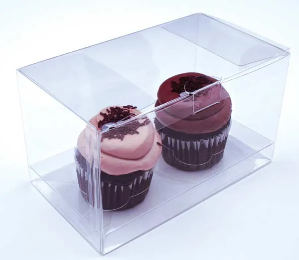 Cupcake lådor för dubbler 17,8x10,2x10,2cm (100 st) [CBS174]