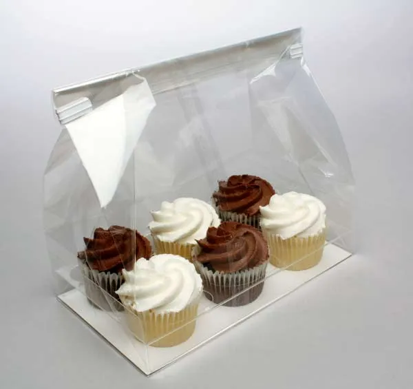 Cupcakepåsar för sex miniatyrer 17,8x10,5x22,9cm (100 st) [CBG7]