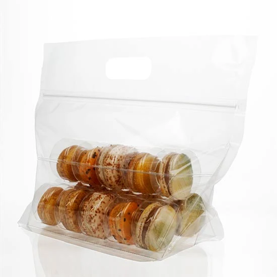 Carrier Bags for 15 Macarons incl. Insert (100 pieces) [MBG6]