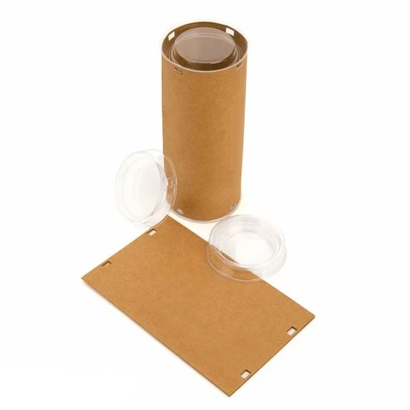 Kraft Gift Boxes round 6.4x6.4x15.4cm (25 pieces) [KTRS26]