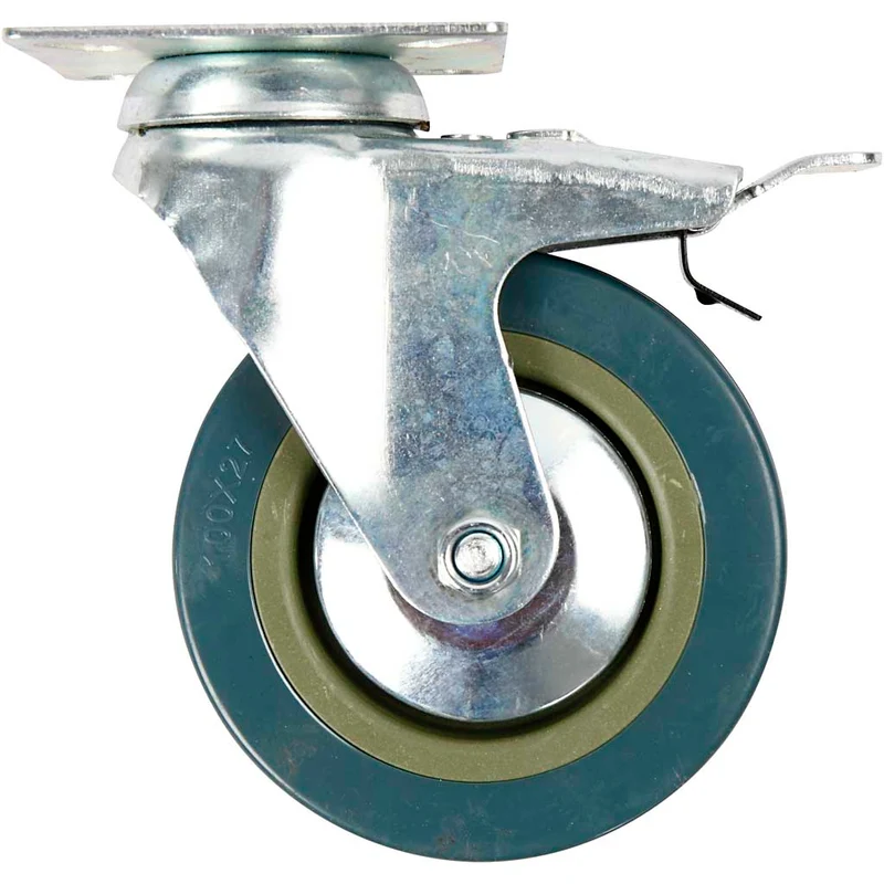 Hjul till inventarie, H: 130 mm, Dia. 100 mm, 4 st./ 1 förp. [HOB-93060]