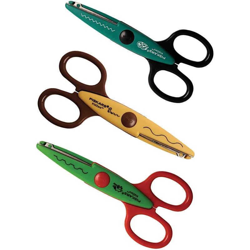 Fiskars KidzorsT Mönstersaxar, 3 st./ 1 förp. [HOB-8231]