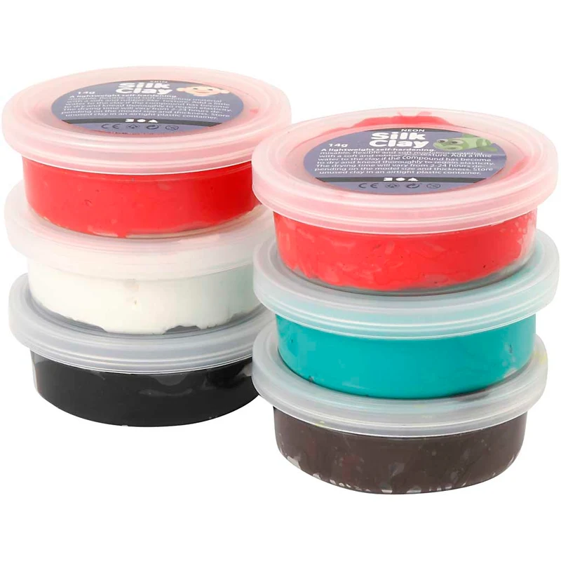 Silk Clay®, julfärger, 6x14 g/ 1 förp. [HOB-79150]