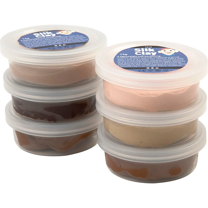 Silk Clay®, hudfärger, 6x14 g/ 1 förp. [HOB-79142]